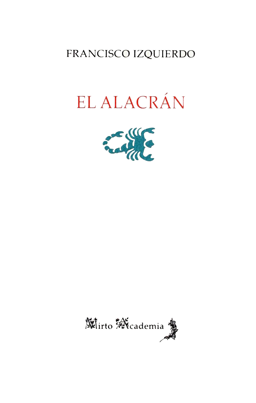 Portada de El alacrán